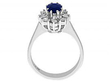 grading card for 1970s sapphire ring