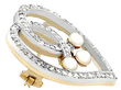 Antique Diamond and Pearl Heart Brooch