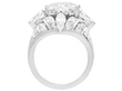 Platinum and Diamond Cocktail Ring 