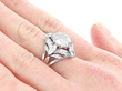 Platinum and Diamond Cocktail Ring