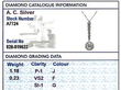 Diamond Pendant Antique Grading Card