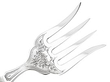 Silver Fish Server close up