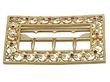 Antique Gold Belt Buckle with Rubies
