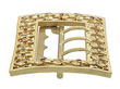 Antique Gold Belt Buckle with Rubies
