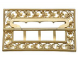 Antique Gold Belt Buckle with Rubies underside