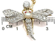Antique Dragonfly Brooch Size