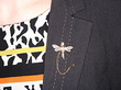 Antique Dragonfly Brooch Wearing
