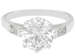 Vintage Diamond Solitaire with Accents