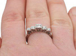 Graduated Five Stone Ring Wearing Finger