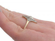 Antique Diamond Ring Wearing Hand