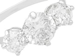 Vintage Three Stone Diamond Ring close up