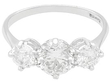 Vintage Three Stone Diamond Ring in platinum