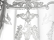 Antique Silver Spirit Kettle detail