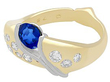 gold sapphire diamond ring