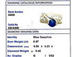 gold sapphire diamond ring grading