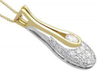 Gold Diamond Teardrop Pendant
