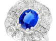 sapphire cluster ring