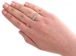 Platinum Set Five Stone Ring wearing