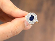 Sapphire Cluster Ring