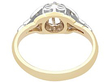 hallmarked 18k yellow gold diamond ring