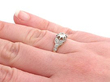 hallmarked 18k yellow gold diamond ring wearing