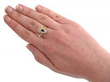 Victorian style sapphire ring wearing