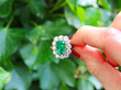 Antique Colombian Emerald Ring Outside