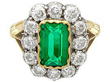 Antique Colombian Emerald Ring