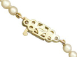 Single Strand Pearl Necklace with Diamond Clasp reverse
