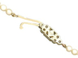 Single Strand Pearl Necklace with Diamond Clasp open reverse