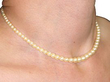 Pearl Necklace wearing
