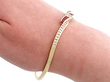 Wearing Ruby Diamond Bangle
