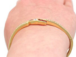Diamond Bangle with rubies wearing 