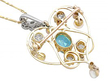 Antique Aquamarine Pendant Back 