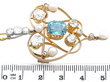 Antique Aquamarine Pendant Size