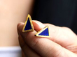 lapis lazuli cufflinks in gold