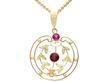 Amethyst and Garnet Pendant