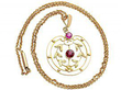 Amethyst and Garnet Pendant
