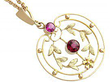 Amethyst and Garnet Pendant