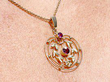 Amethyst and Garnet Pendant