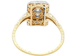 1920s Art Deco Diamond and Sapphire Ring