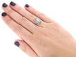 1920s Art Deco Diamond and Sapphire Ring Wearing