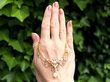 Antique Art Nouveau Necklace with Gemstones Wearing