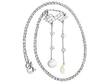 Pearl and Diamond Drop Necklace
