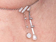 Pearl and Diamond Drop Necklace