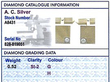Square Gold Cufflinks grading card