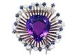 Vintage Amethyst Brooch