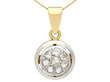 Yellow Gold 1920s Diamond Pendant 