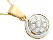 Yellow Gold 1920s Diamond Pendant 