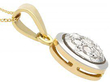 Yellow Gold 1920s Diamond Pendant 